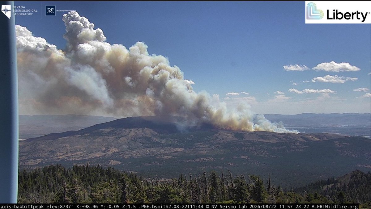 The HawkFire is 30-40 acres, with a Rapid Rate of Spread, with a High Potential. This Fire is burning within a Red Flag Warning in affect till 11:00 PM Tonight. 