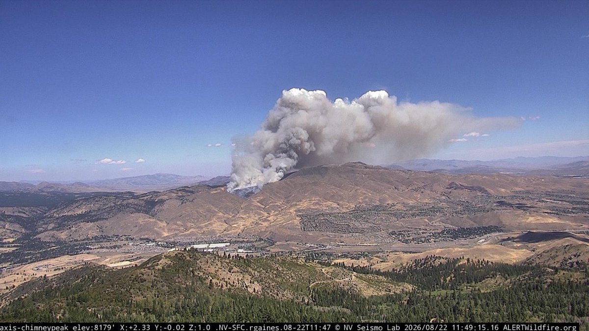 The HawkFire is 30-40 acres, with a Rapid Rate of Spread, with a High Potential. This Fire is burning within a Red Flag Warning in affect till 11:00 PM Tonight. 