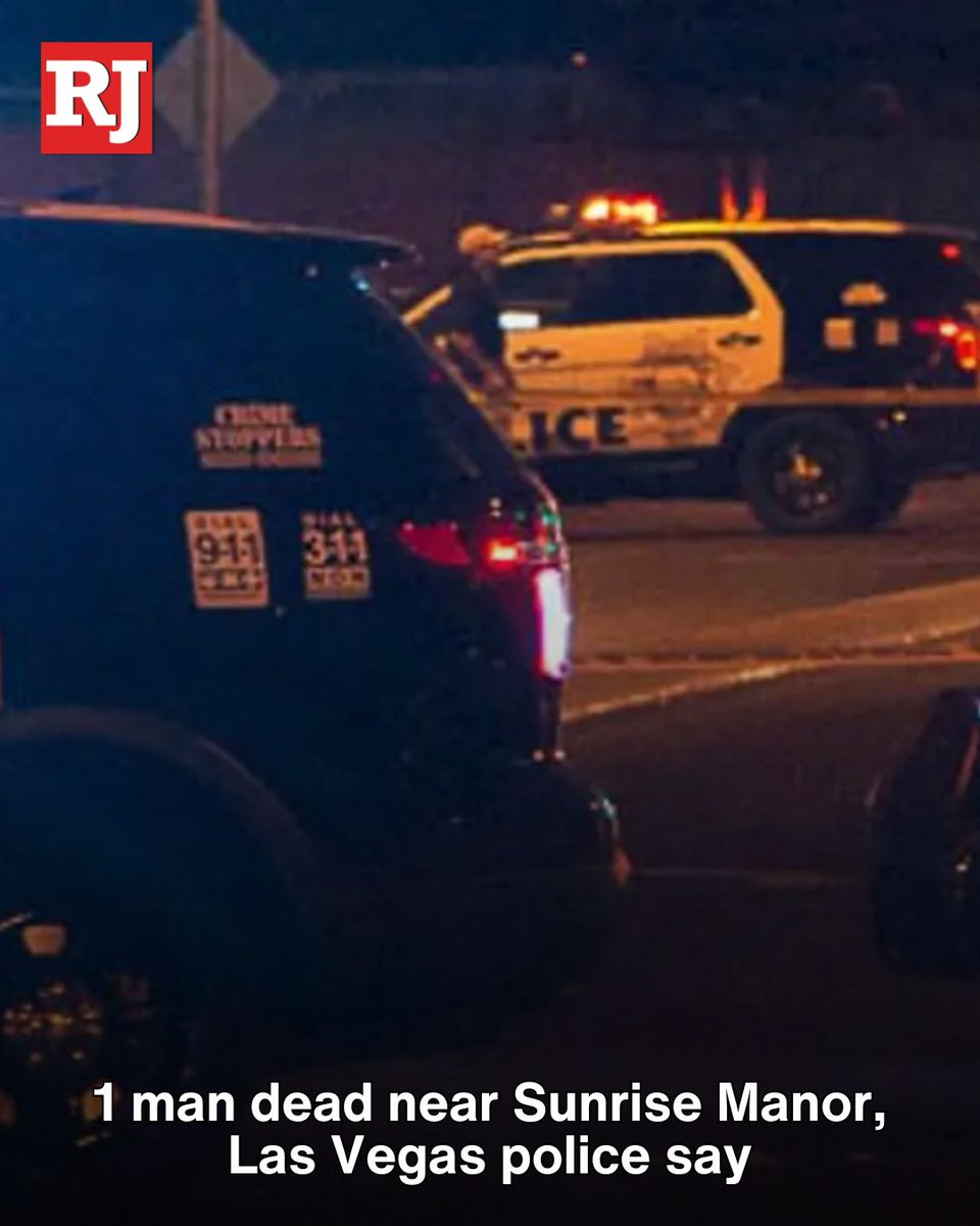 Las Vegas police said officers arrived on scene at East Owens Avenue, near North Nellis Boulevard, where a man was found dead