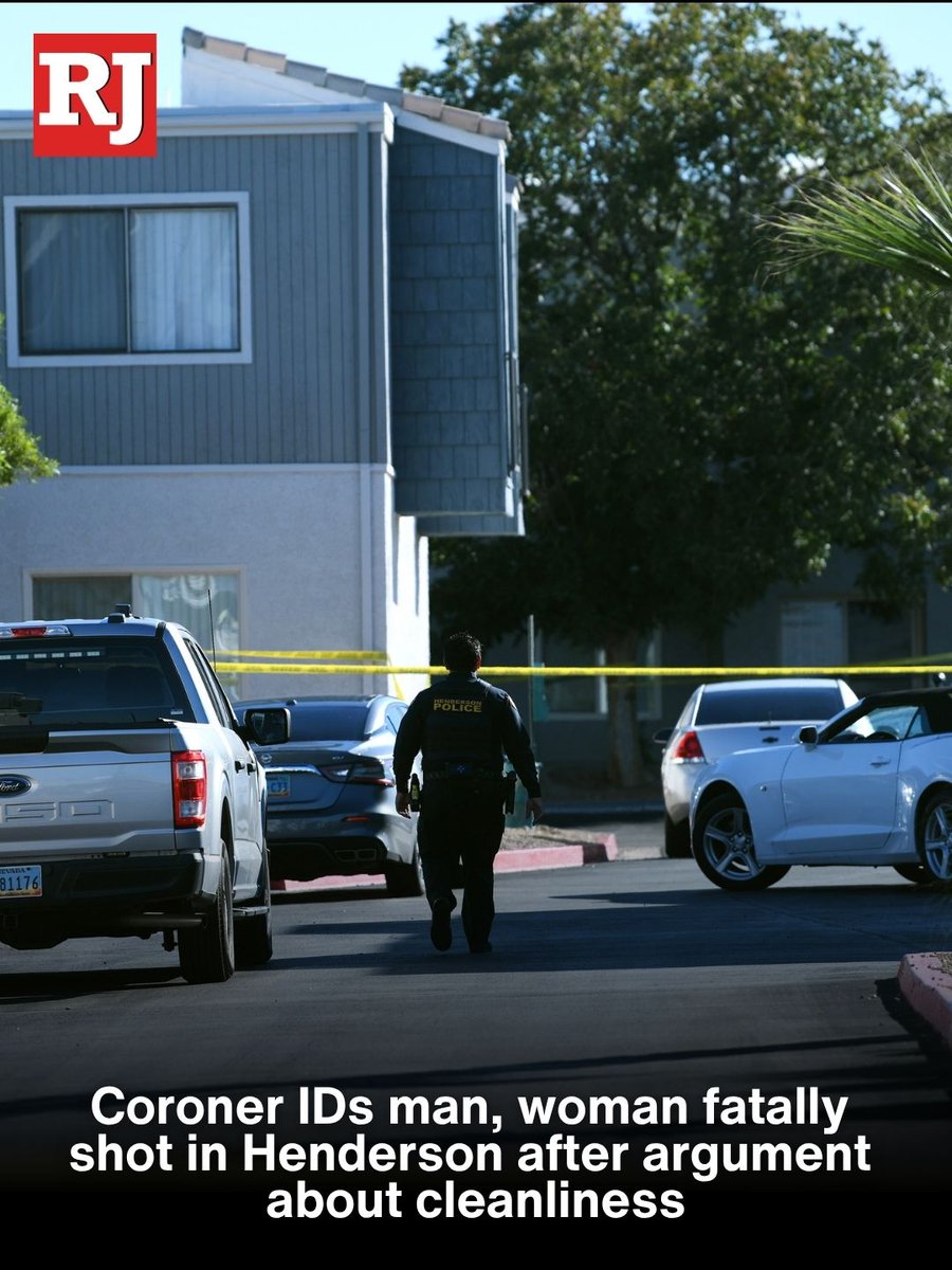 The coroner's office has identified a man and woman who were shot and killed following an argument with the woman's brother over cleanliness, according to Henderson police